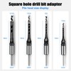 Square Hole Drill Bit Adapter and Square Hole Drill Bit