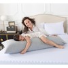 WhatsBedding Memory Foam Body Pillow with 100% Cotton Jersey Knitted
