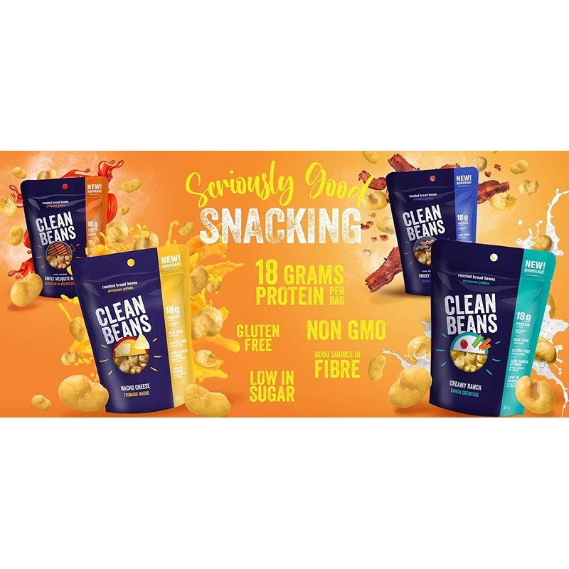 NUTRAPHASE CLEAN BEANS SWEET MESQUITE BBQ 6 X 85g