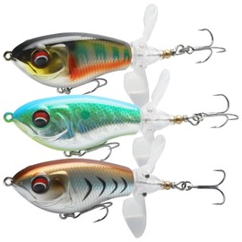 APIELE Fishing Lure, Bait with Propeller Tail for Black Bass, Suitable for Fresh or Salt Water, Bait Teasers Fishing Gifts for Men