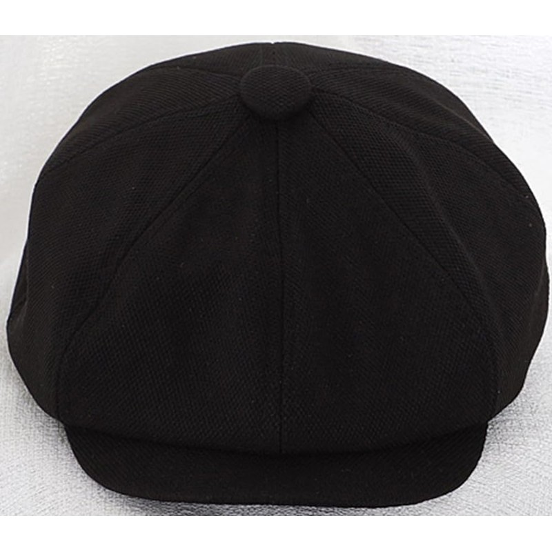 Classic Cotton 8 Panel Newsboy Cap Kids Cabbie Flat Tweed