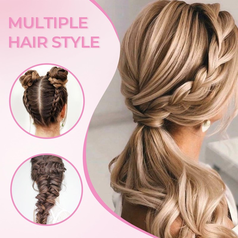 Wosyoodo Topsy Tail Hair Tool, Pink Hair Loop Pull Through