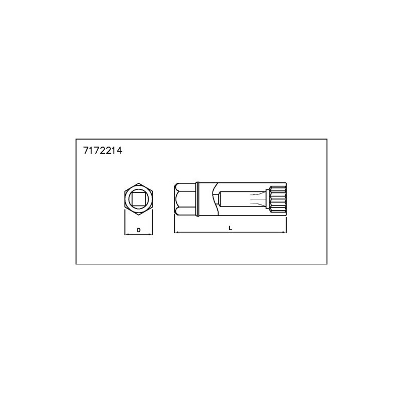Sonic 7172216 Clip Socket and Spark Plug, 3/8, 16 mm