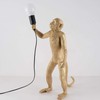 CHABEI Modern Table Light, Monkey Desk Lamp, Resin Standing Monkey