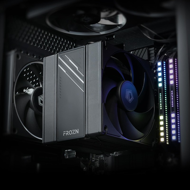 ID-COOLING FROZN A410 DK CPU Cooler, All-black Layout Single Tower