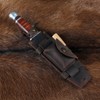 Tourbon Leather Hunting Fixed Blade Knives Sheath Horizontal & Vertical
