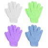 Linda Linda Exfoliating Bath Gloves, Pack of 4
