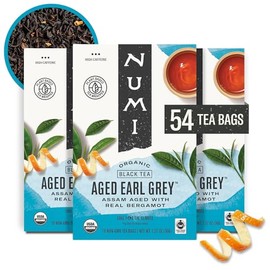 Numi - Bolsas de té orgánicas (18 unidades), color negro