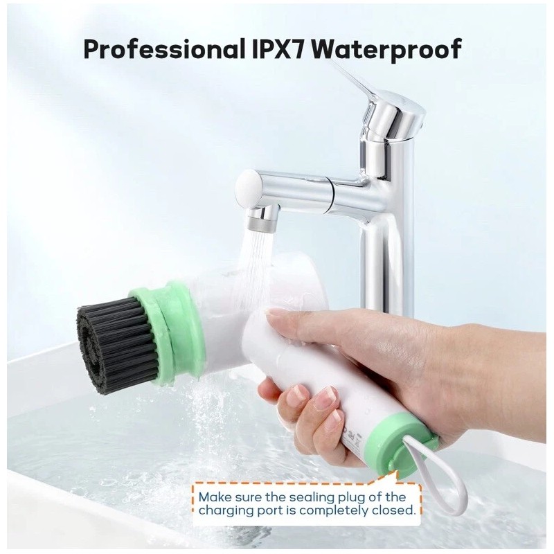 Voweek Electric Spin Scrubber Cordless Power Cleaning Brush | VW-SP01