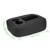 Priprilod Black Leather Center Console Jump Armrest Cover Fit for