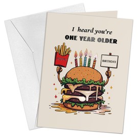 Teyomi 2 Pack Funny Birthday Cards for Men Women, Hilarious Birthday Gifts for Family Friends Coworkers, Cheeky Bday Card for Him Her, Funny Humor Greeting Cards with Envelopes, Large 5x7 inch