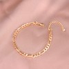 YANODA Dainty Layered Gold Chain Bracelet for Women 14K Gold