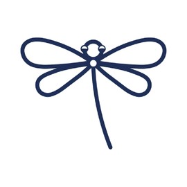 Tattwo.me – Temporäre Tattoos für Erwachsene und Kinder, hält 2 Wochen, wasserfest – berühmtes Libellenemblem von Tattwo.me – Pflanzliche Tinte – EU-Kosmetik-Zertifikat – (M0104)