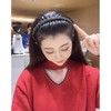 Headband Women No Pain Headband Tooth Full Diamond Flocking Headband