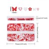 Romantic Valentine's Day Love Heart Nail Sequins Holographic Butterfly Flower