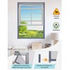 Homealexa 2 Pack Max 39"x 59" Adjustable Window Screen, Thick