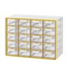 Blue Ginkgo Small 20-Drawer Cabinet – Stackable Clear Organizer for