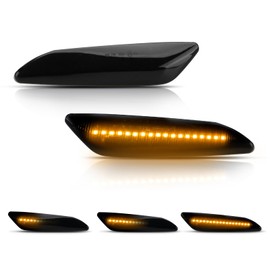 D-Lumina LED Turn Signal Light for Alfa Romeo 156 147 / Sportwagon156/Lancia Ypsilon/Lancia Delta MK3/Fia-t Tipo/Chrysler Ypsilon (Black)