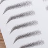 Cabilock 2 Piezas Pegatinas de Cejas Artificiales Negras de Papel,