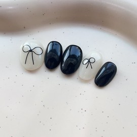 Simple wire ribbon ꔫ - short nose pin / 심플 와이어리본 ꔫ - 숏코핀