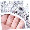 WOONEKY Elastic Edge Aluminum Foil Hair Cap Heat Insulation Diffusing