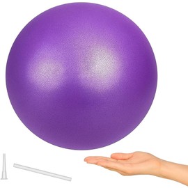 Pelota de Yoga de 25 cm, Pelota de Yoga y Pilates,Pelota para Ejercicios Antiderrapante y Antiexplosión para Entrenamiento,Fitness,Pelota para Deporte,Ideal para Ejercicios de Estabilidad Morado