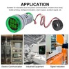 XIITIA 3pcs 2 in 1 60-500V 0-100A AC Digital Ammeter