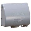 TayMac MX4380S Weatherproof Metallic Low Profile While-In-Use Device cover with 8-in-1 Configurations and Single Gang, Horizontal, Gray