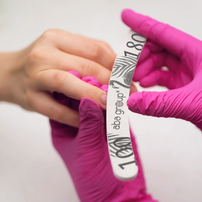 Aba Group Professional Nail Files 100/180 Banana Standard Flamingo High