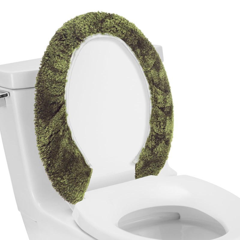 Moss Green Bathroom Rug, Absorbent Non Slip Microfiber Bath Mat