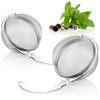 com-four® 2 x Tea Strainer Made of 304 Stainless Steel,