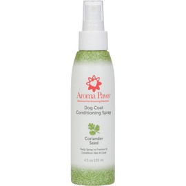 Aroma Paws Scented Dog Coat Spray – Cleansing, Conditioning, Moisturizing – Toxin Free, Healthy Ingredients – Aromatic Grooming Puppy Spray – Loosens Knots, Tangles – 4.5 Oz., Coriander