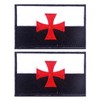 EmWoot 2PCS Knights Templar Patches Knight Patch Knights Embroidered Morale