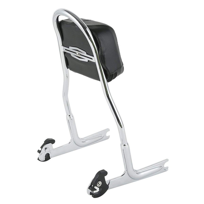 TCMT Chrome Detachable Sissy Bar Backrest Fits For Harley Softail