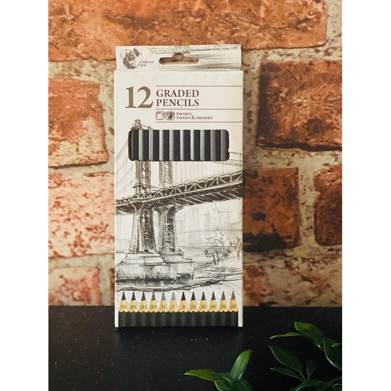 151 Pack Of 12 Graded Artist Sketching Pencils Tones &