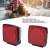 Pair LED Square Lights 12V Trailer Tail Brake Lamp High