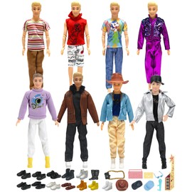 Walenbily 37 Pieces Doll Clothes Accessories 30 cm Multiple Styles Doll Dress Up Set for 11.5 Inch Doll Clothes (Note: Doll Not Included)