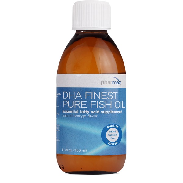 Pharmax - DHA Finest Pure Fish Oil - Supports Cognitive Health and Brain Function - 5.1 fl. oz. - Natural Orange Flavor