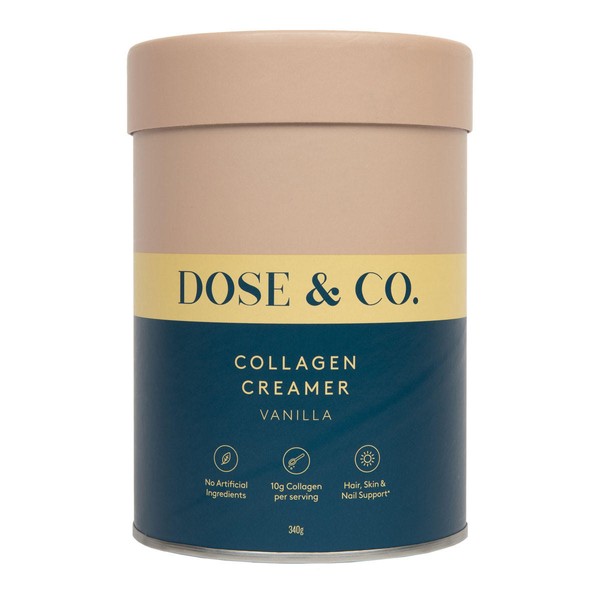 Dose & Co Collagen Creamer Vanilla Flavour - 340gm