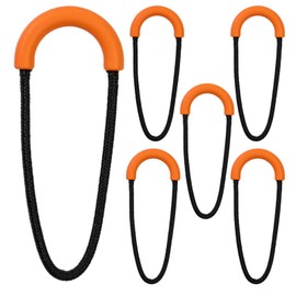 fuyumo Zipper Pull Zipper Assist [6 Pieces] (Orange & Black)