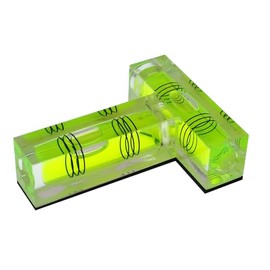 umei Mini Spirit Level T, Magnetic Function, Transparent, Modern, Transparent, Spirit Level, without Chain, 55 x 40 x 17 mm, 29 g