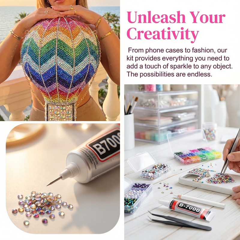 Resin Jelly Bedazzling Kit + Multi-Purpose Adhesive