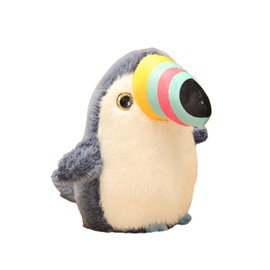 Cute Bird Plush Toy Cartoon Soft Stuffed Animal Fluffy Doll Throw Pillow Decorative Cushion for Sofa Couch Bedroom Decor