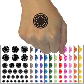 Inside of Whole Melon Temporary Tattoo Water Resistant Fake Body Art Set Collection - Black (One Sheet)