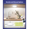 Aggforbl Battery Powered Ceiling Light with Remote, 7.48" Rechargeable Shower