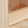 Relaxdays Squirrel Feeder, Wooden Feeding House - Weatherproof Metal Roof