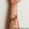 'African Wild Dog' Temporary Tattoo - Water Resistant, Skin-Safe, Non-Toxic