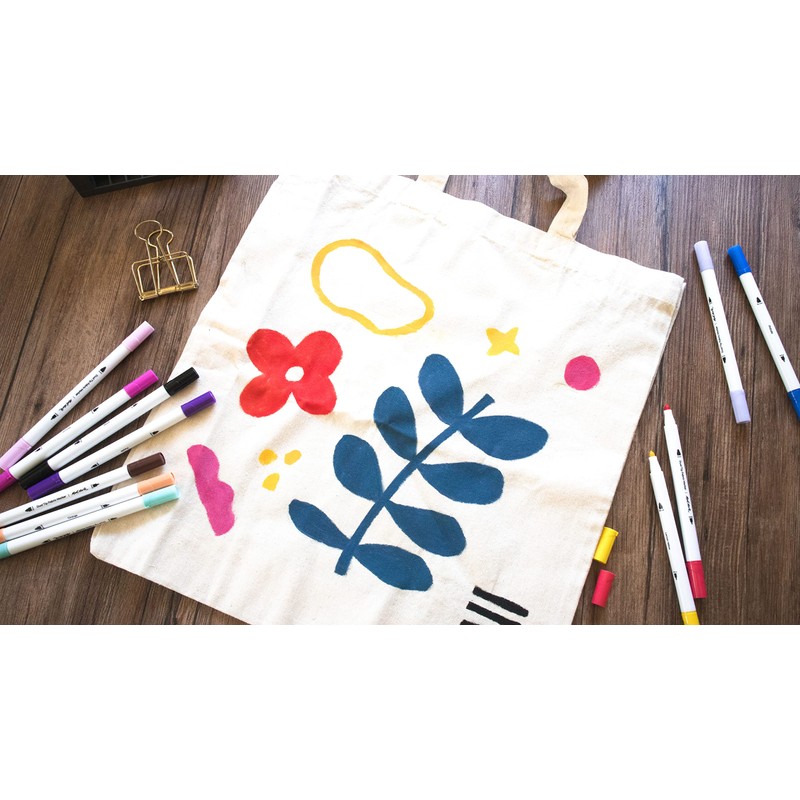 MONT MARTE Fabric Pens Set – 12 pieces – Textile