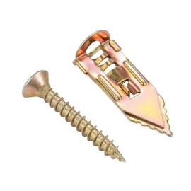 Drywall Self Drilling Anchors Screws, Hammer Drive Anchor Hammer-in Fixing Plugs, Plasterboard Wall No Damage Fixing Tools for DIY Home Curtain Cabinet Mount, 50 Pieces