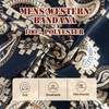 GENEMEN Bandanas Headband for Men Women Western Foulard Cowboy Silk